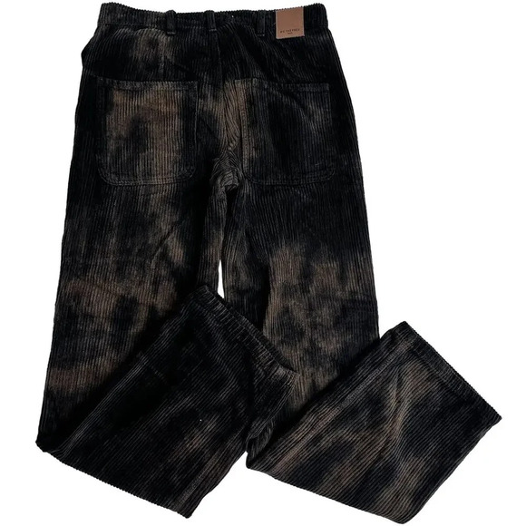 Free People Reese Pitched Straight Corduroy Pants Tie Dye Brown Tan 27 - Picture 8 of 10